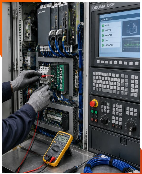 Ремонт систем ЧПУ Okuma OSP в Сосновоборске